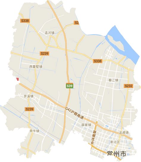 江苏常州新北区地图