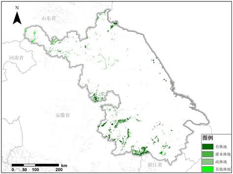 江苏森林资源图