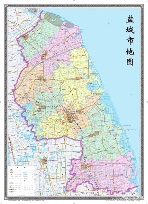 江苏盐城市地图图片