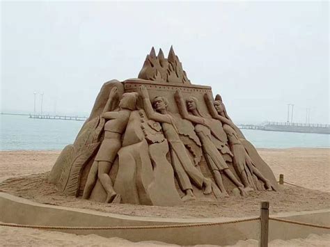 沙子雕塑动物造型设计