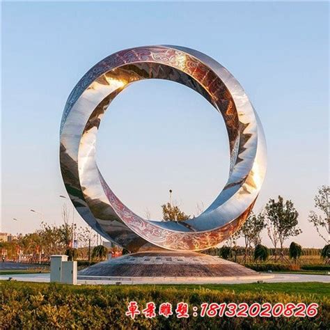 河南不锈钢圆环雕塑公园