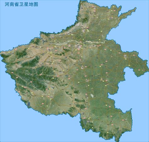河南省卫星地图高清版