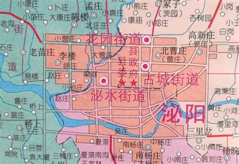 泌阳县城区街道地图
