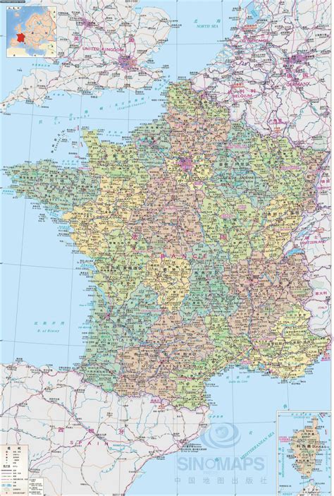 法国在线地图中文版全图