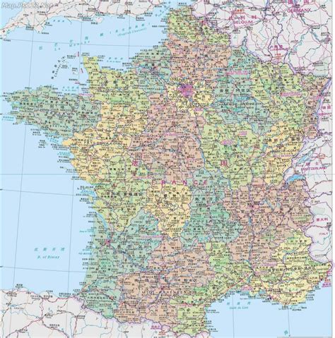 法国地图高清全图