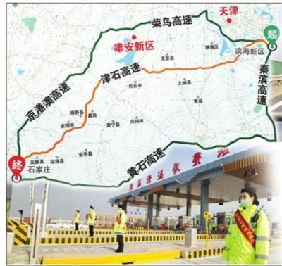 津石高速全程路线图