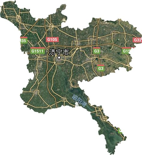 济宁市卫星地图高清版