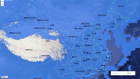 海平面上升10米的中国