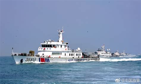 海警船连续两日钓鱼岛海域巡航