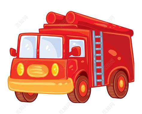 消防车的种类图片卡通