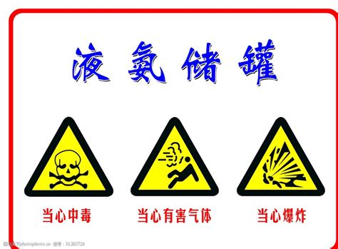液氨储罐上安全警示标志