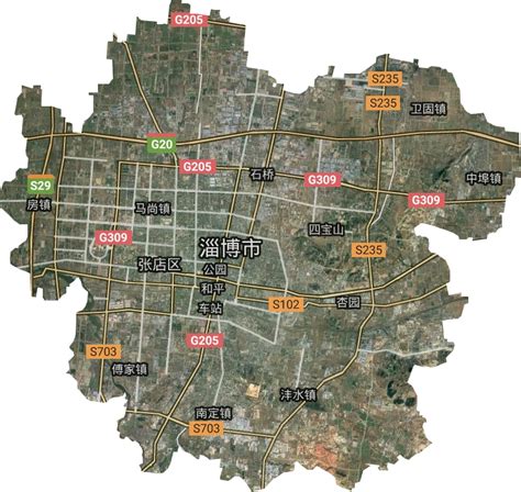 山东省淄博市张店区地图图片