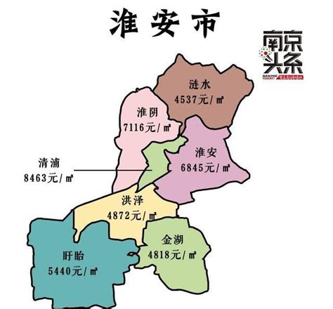 淮安区域地图