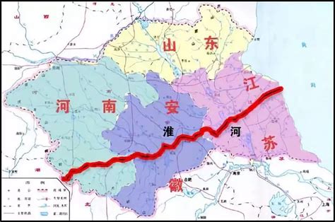 淮河流域地图