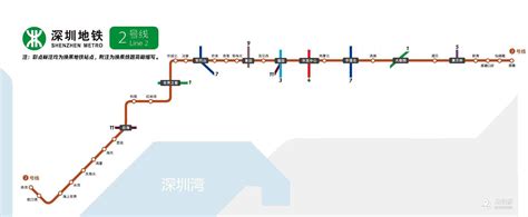 深圳地铁2号线线路图