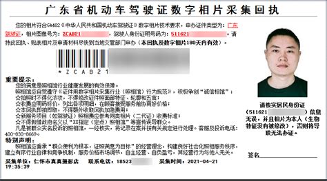 深圳驾驶证图片是回执的照片吗