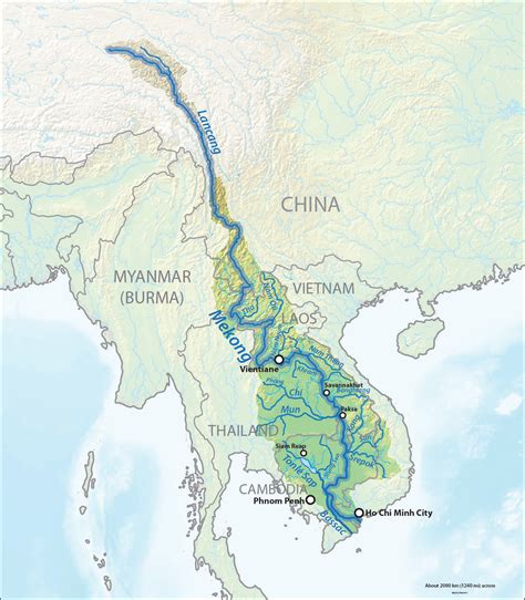 湄南河地图地形