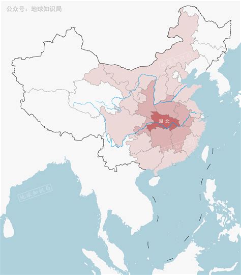 湖北在中国的位置