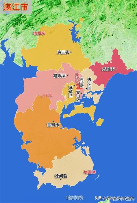 湛江在地图上属于哪里