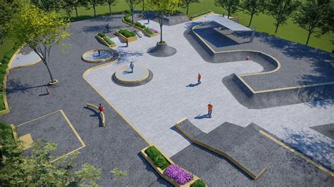 滑板广场设计