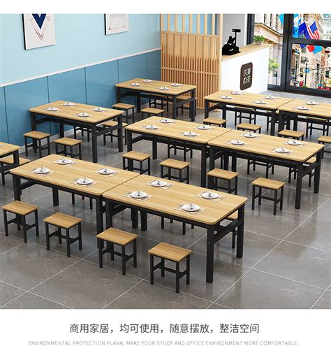滨州折叠食堂餐桌椅定制