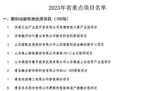 滨州2020年项目名单