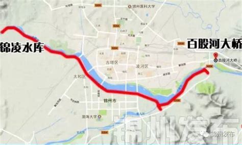 滨河路带锦州字样的位置