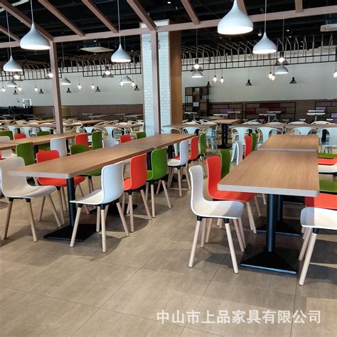 潍坊市员工食堂餐桌椅设计