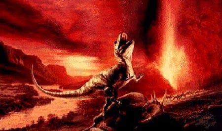 火山和恐龙灭绝的视频