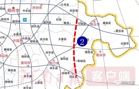 睢县阳新高速连接线规划图