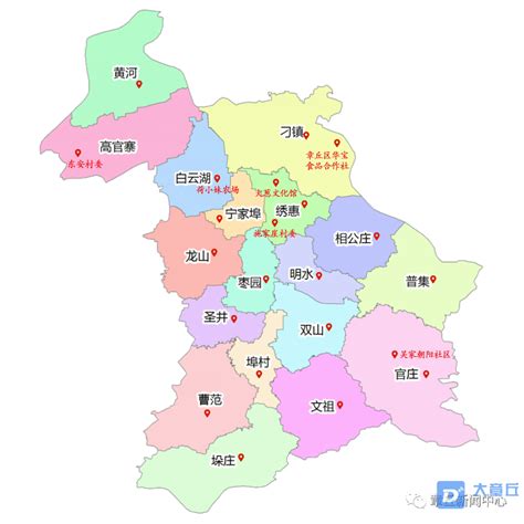 章丘区行政地图