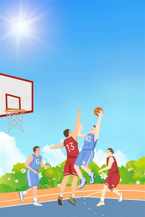 篮球插画背景