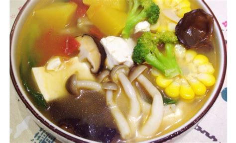 素菜汤的100种做法图片