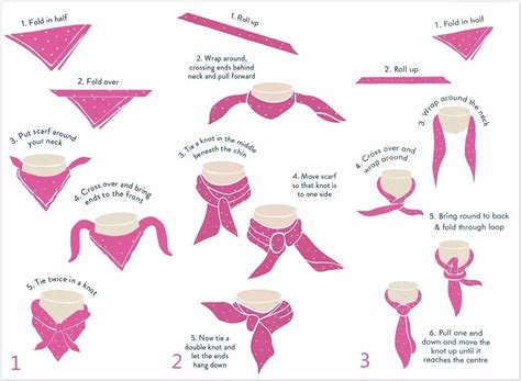 纱巾系法三种方法