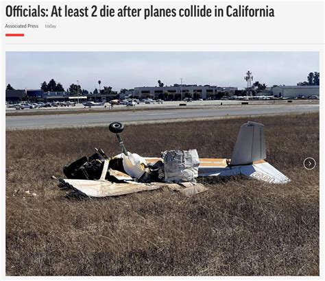 美国两架飞机相撞造成4人死亡