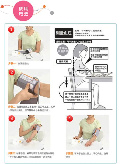 腕式血压计的使用方法图解