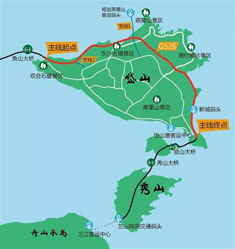 舟山服务区地图