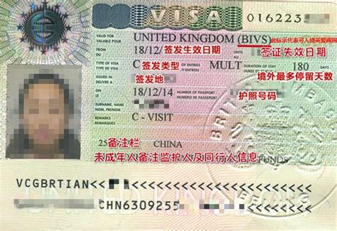 英国签证照片示例