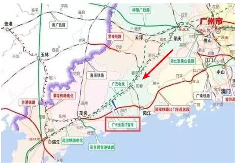 茂名进港铁路最新规划图