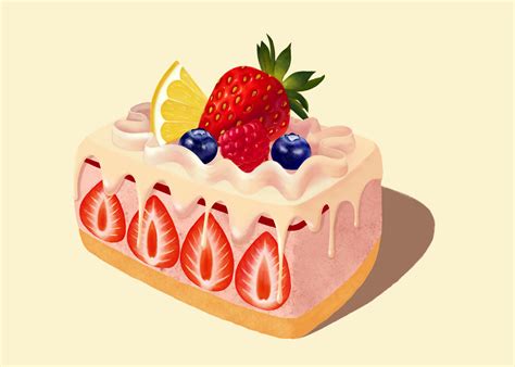 蛋糕 插画