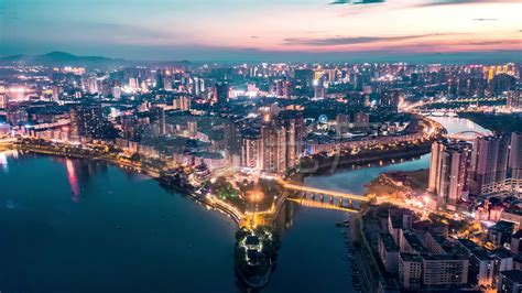 衡阳县城夜景图片
