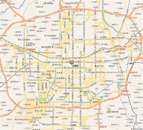 西安市地图全图高清版可放大电子版