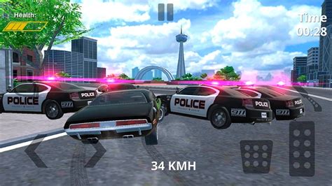 警察追逐赛车游戏