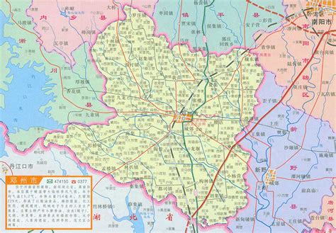 邓州位置图