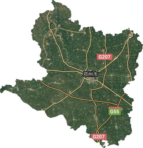 邓州地区卫星地图