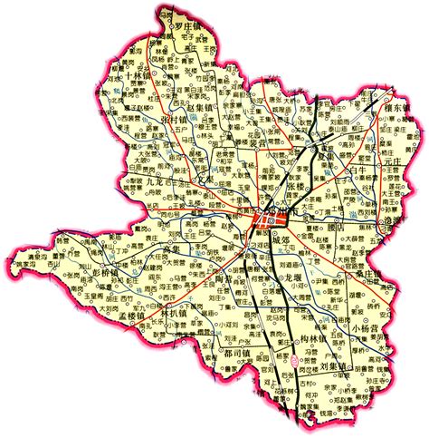 邓州市乡镇地图