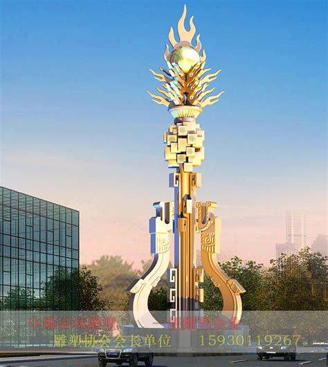 郑州园林大型不锈钢城市雕塑定制