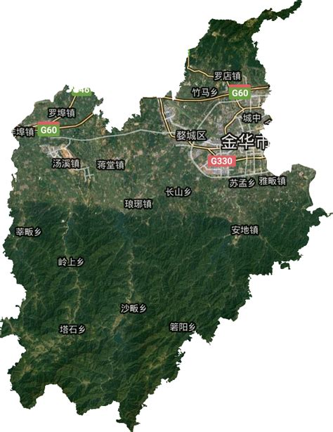 金华婺城区地图全图高清版