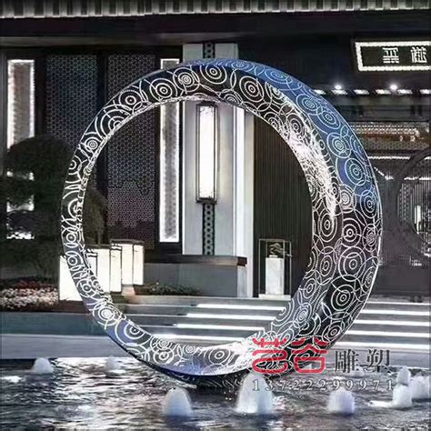 陕西镂空不锈钢房地产水景雕塑