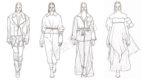 韩版服装设计草图